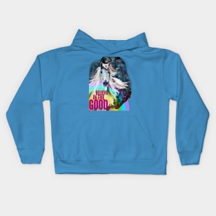 Believe in the Good (rainbow horse) Kids Hoodie